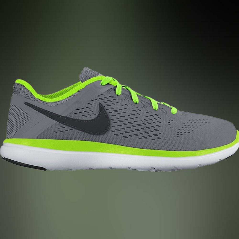 Nike Flex 2016 RN GS 'Grey Electric Green'